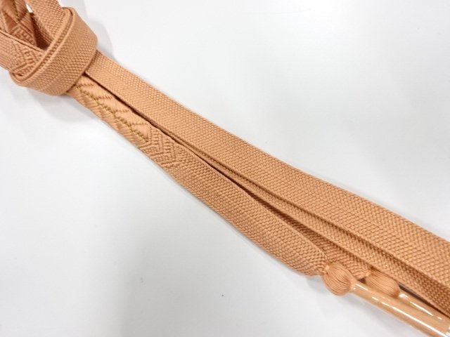 JAPANESE KIMONO / UNUSED HAND-TIED OBIJIME